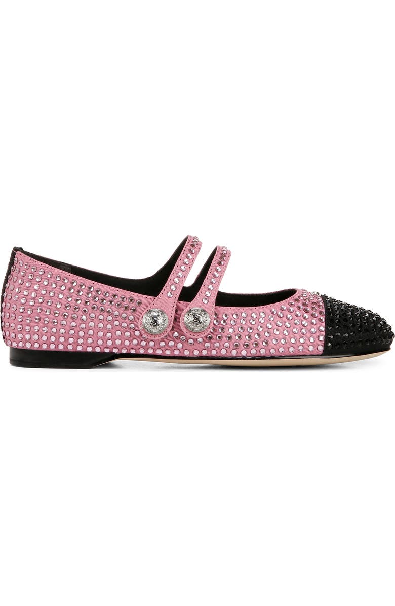 Circus NY by Sam Edelman Zoey Cap Toe Mary Jane Flat, Alternate, color, Pink Confetti / Blac