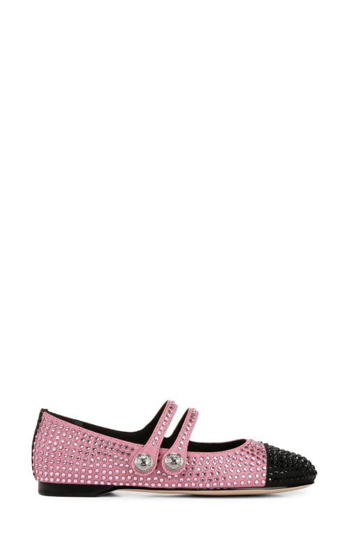 Circus Ny By Sam Edelman Zoey Cap Toe Mary Jane Flat In Pink Confetti/black