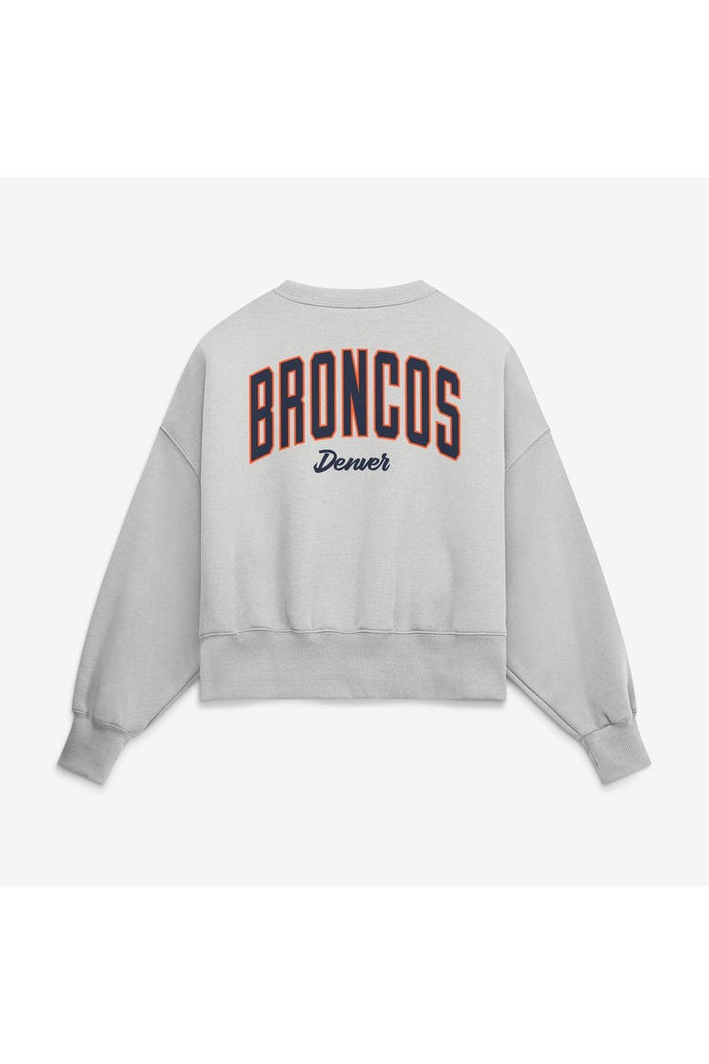 Women's Nike  Gray Denver Broncos Oversized Primetime Phoenix Fleece Sweatshirt, Alternate, color, Gray