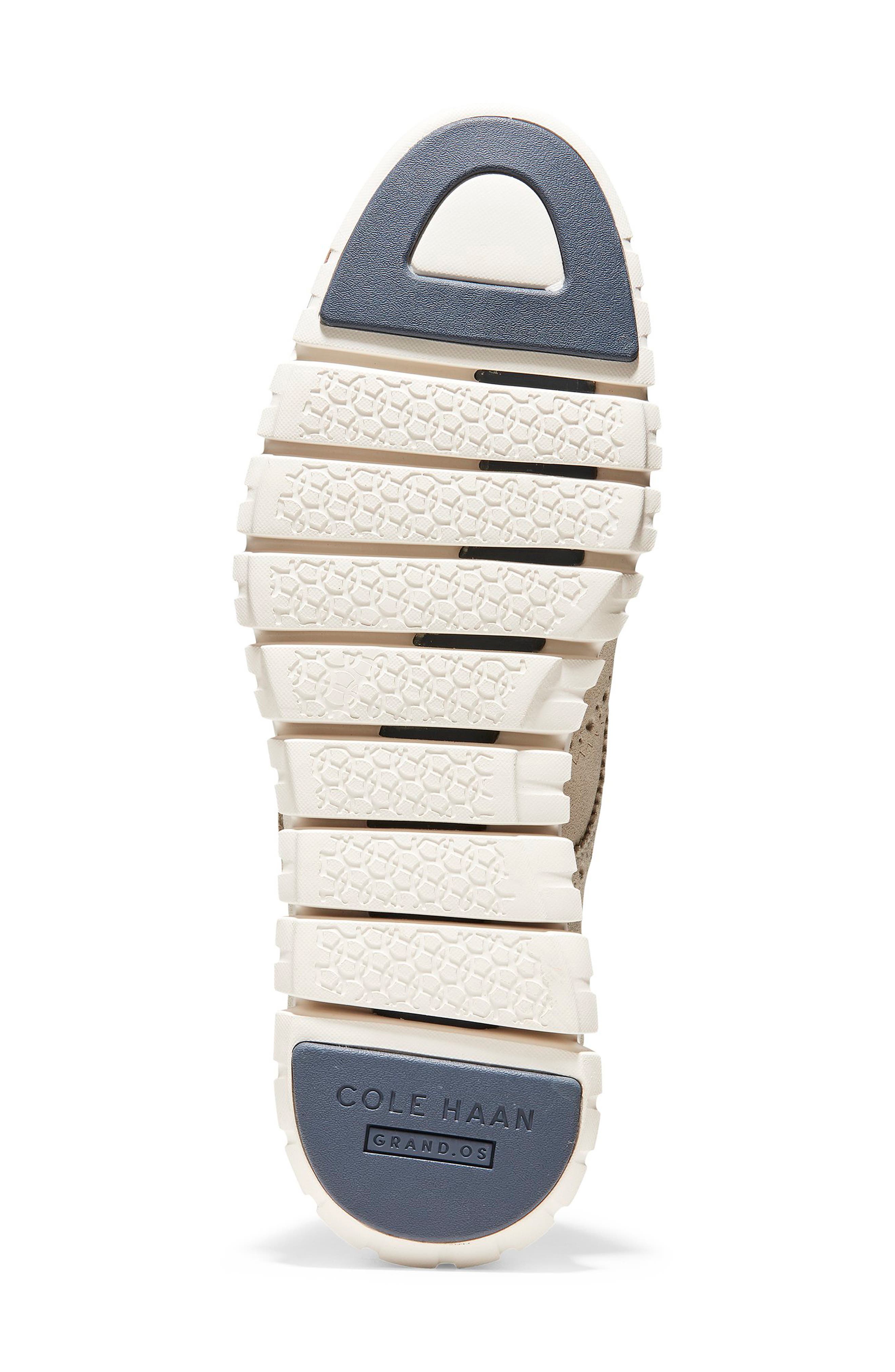 'ZeroGrand' Wingtip, Alternate, color, IVORY SUEDE/ IVORY