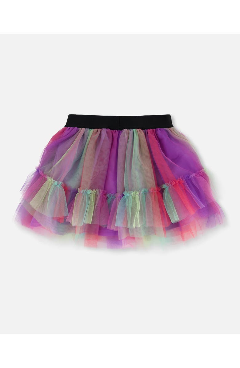Deux par Deux Girl's Rainbow Tulle Skirt, Alternate, color,