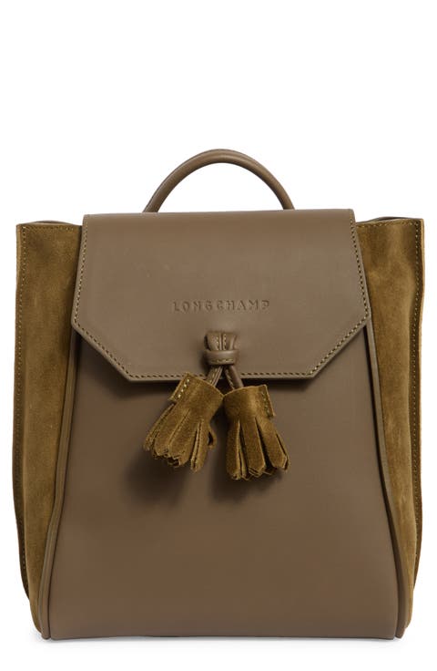 Suede & Leather Backpack