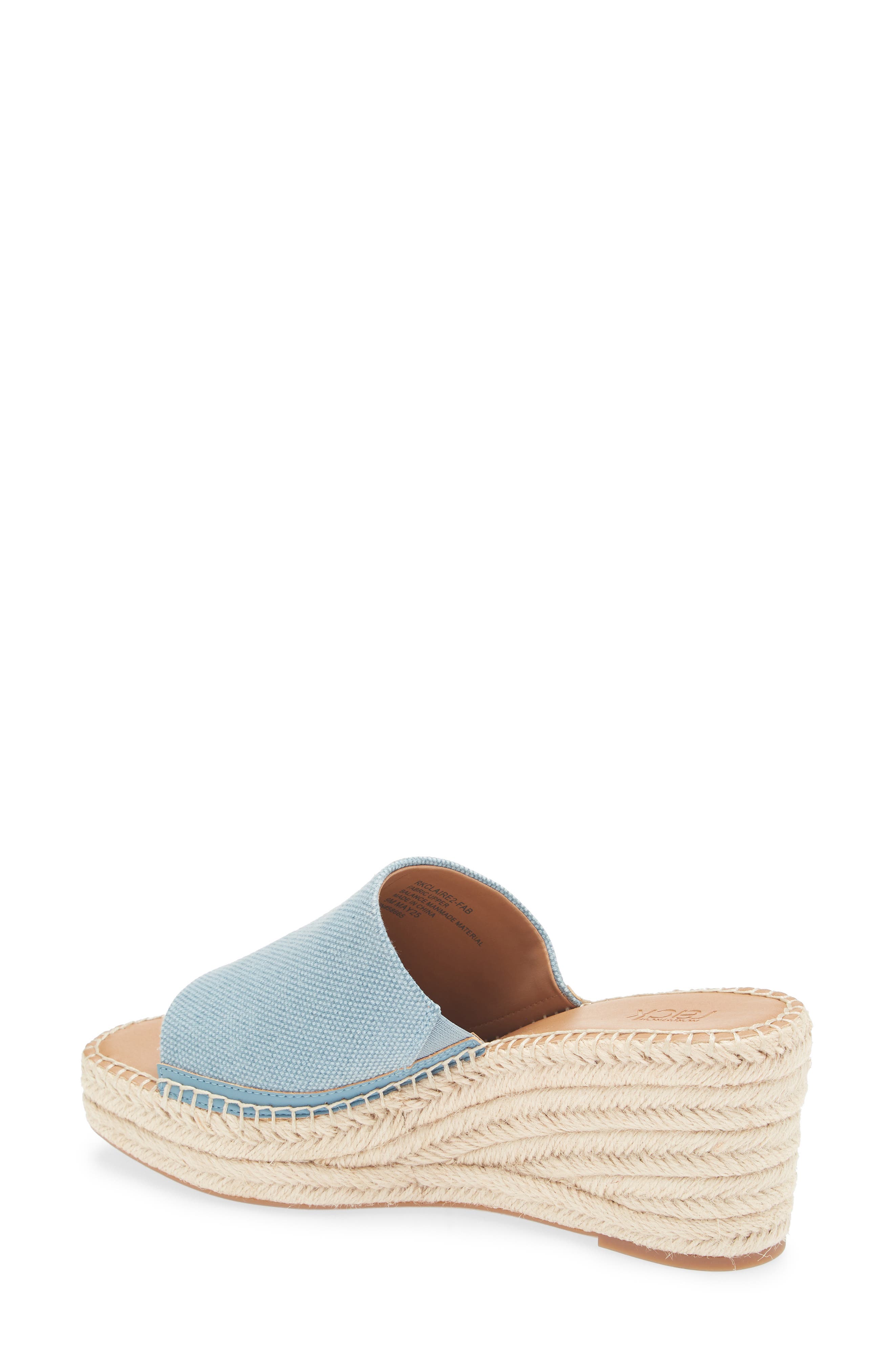 Claire Jute Wedge Slide Sandal, Alternate, color, BLUE DENIM