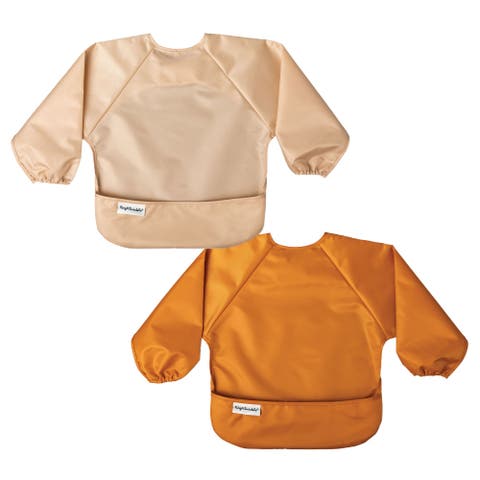Mess-Proof/Waterproof 2-Pack Long-Sleeve Bib