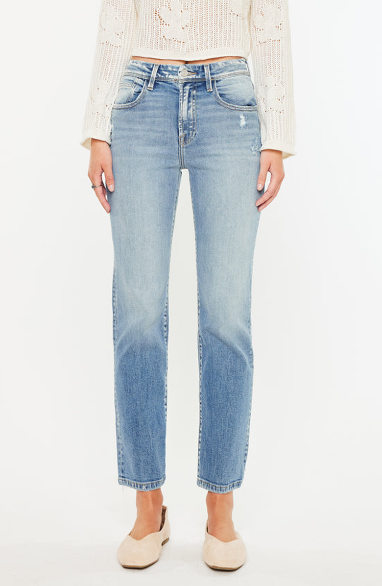 KanCan Premier Ellie Premier High Rise Straight Jeans, Main, color, Medium Wash