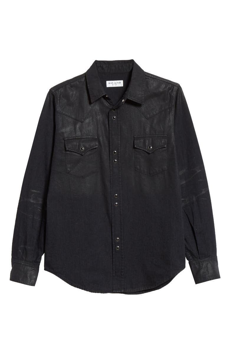 Saint Laurent Classic Western Shirt, Alternate, color, 