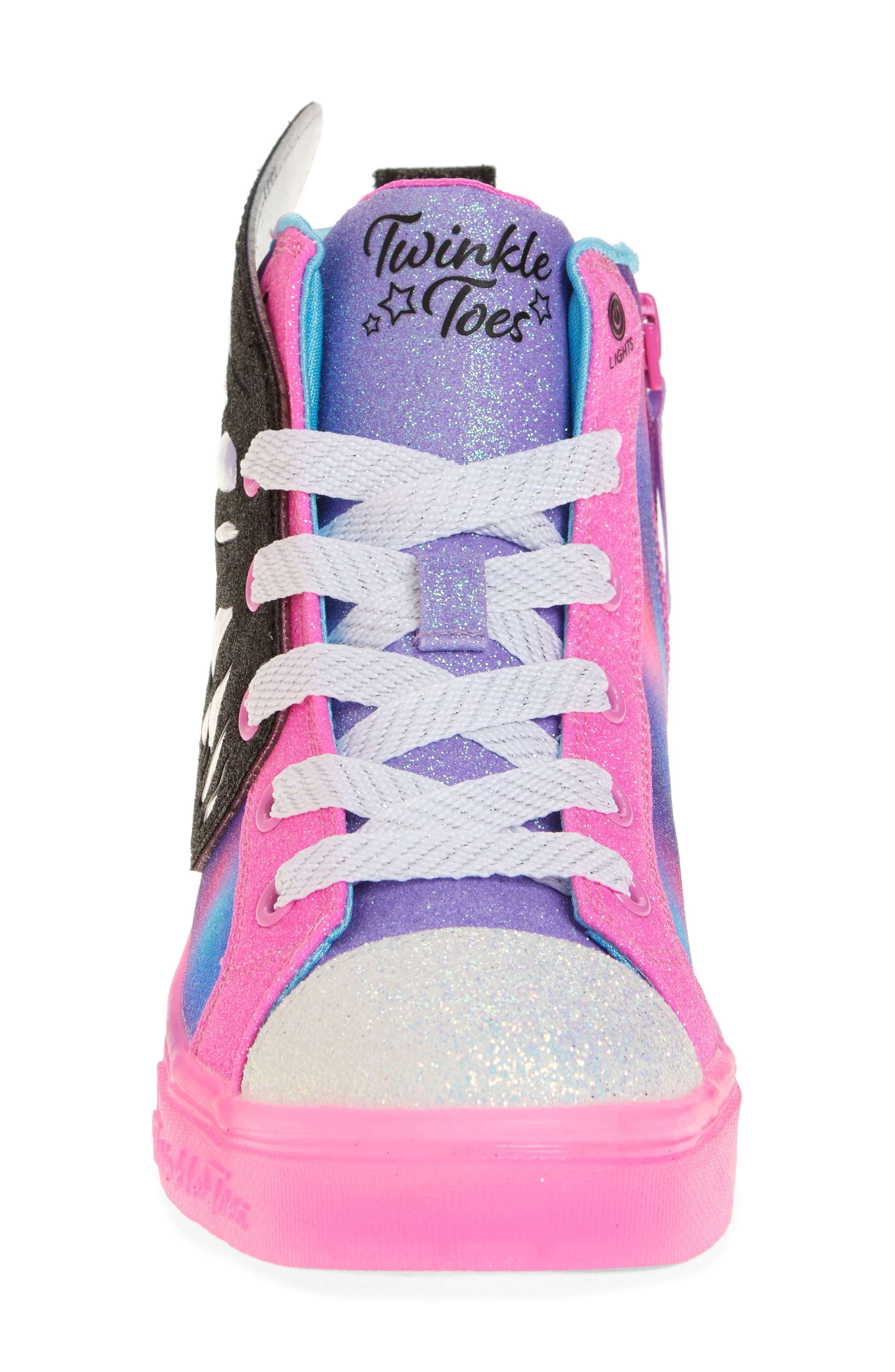 SKECHERS Kids' Twinkle Toes<sup>®</sup>: Twinkle Sparks Ice High Top Sneaker, Alternate, color, 