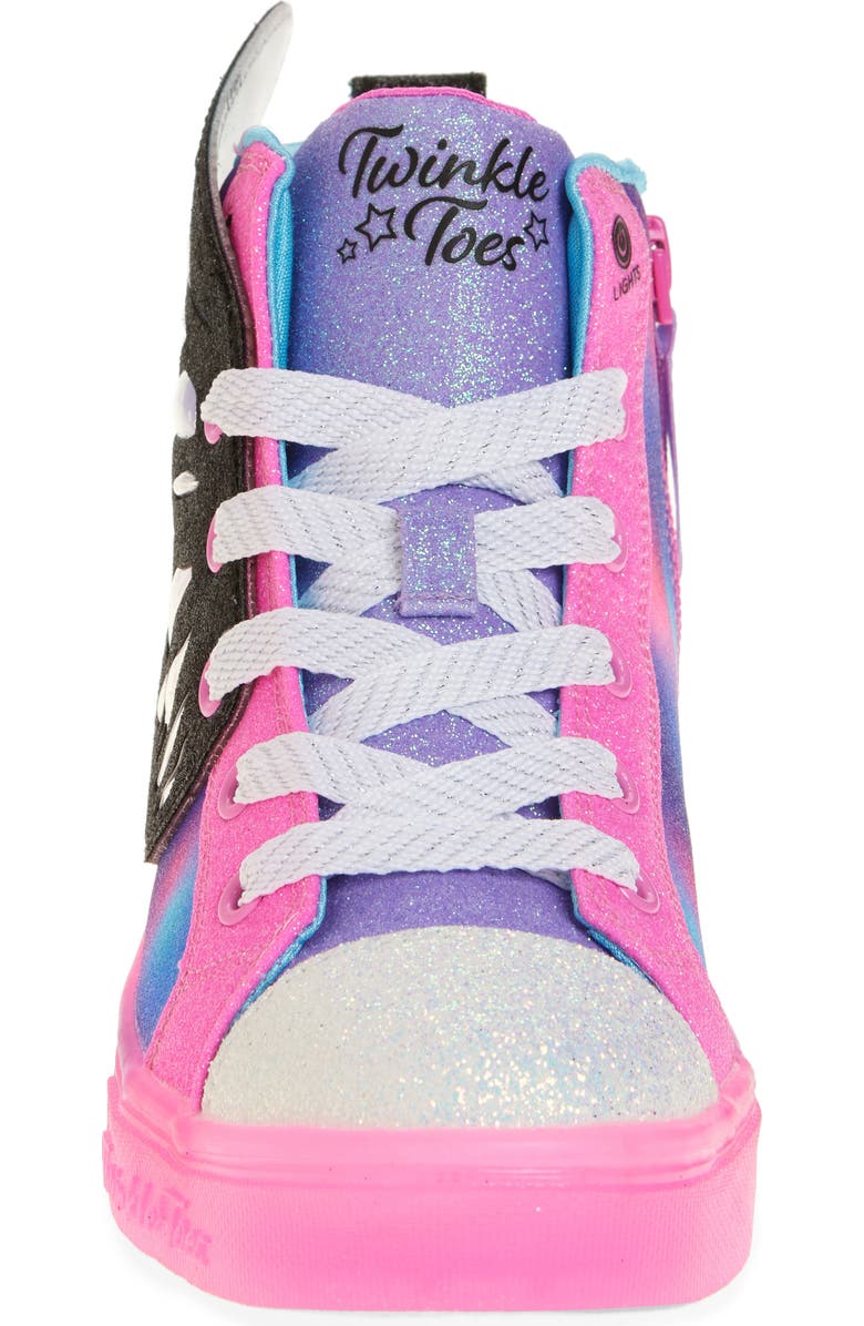 SKECHERS Kids' Twinkle Toes<sup>®</sup>: Twinkle Sparks Ice High Top Sneaker, Alternate, color,