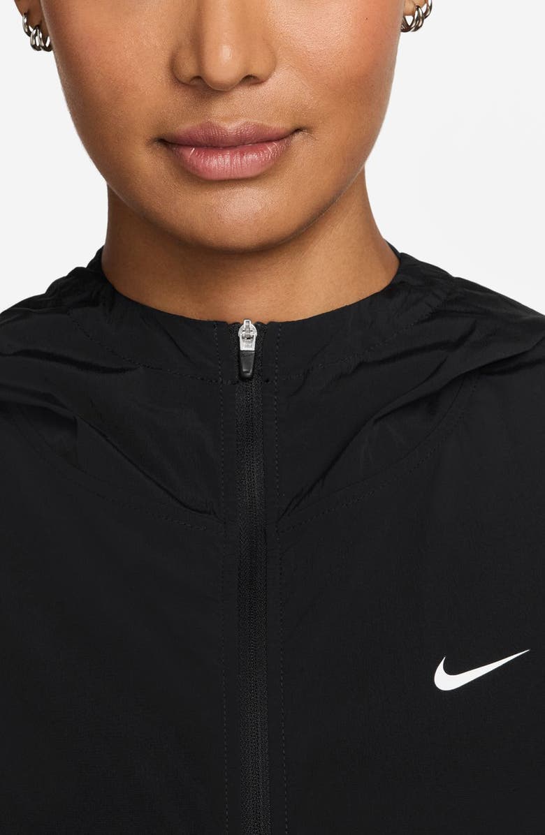 Nike One Dri-FIT Jacket, Alternate, color, Black/ White