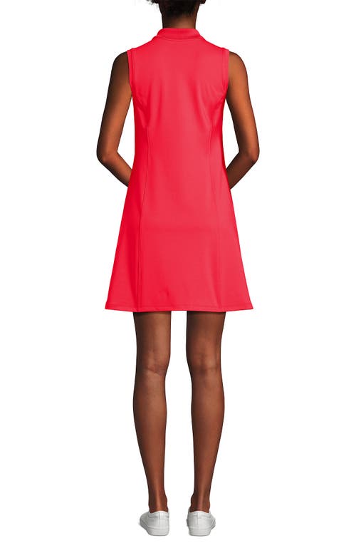 LANDS' END LANDS' END HIGH IMPACT SLEEVELESS POLO DRESS