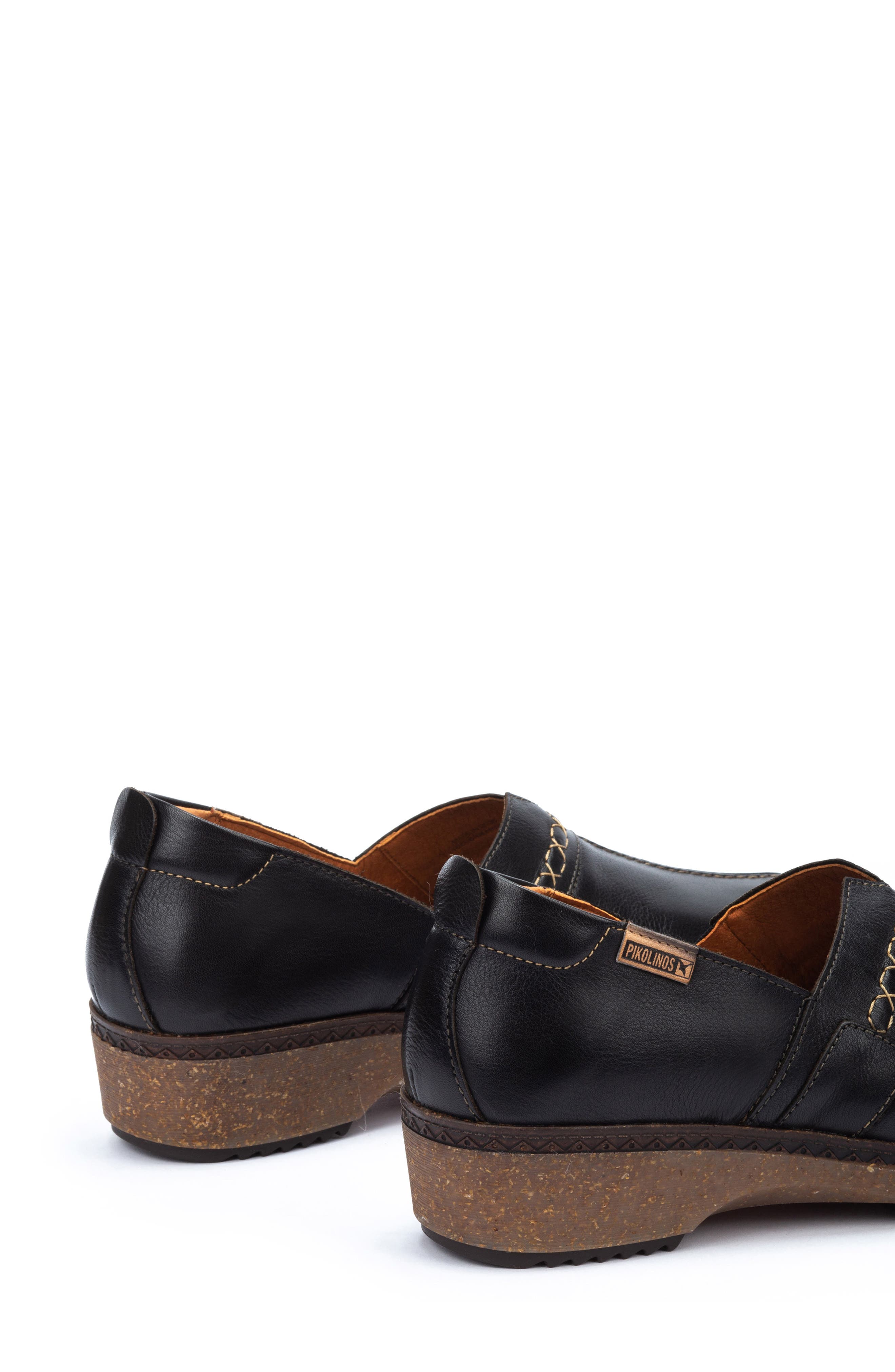 PIKOLINOS Granada Leather Clog, Alternate, color, Black