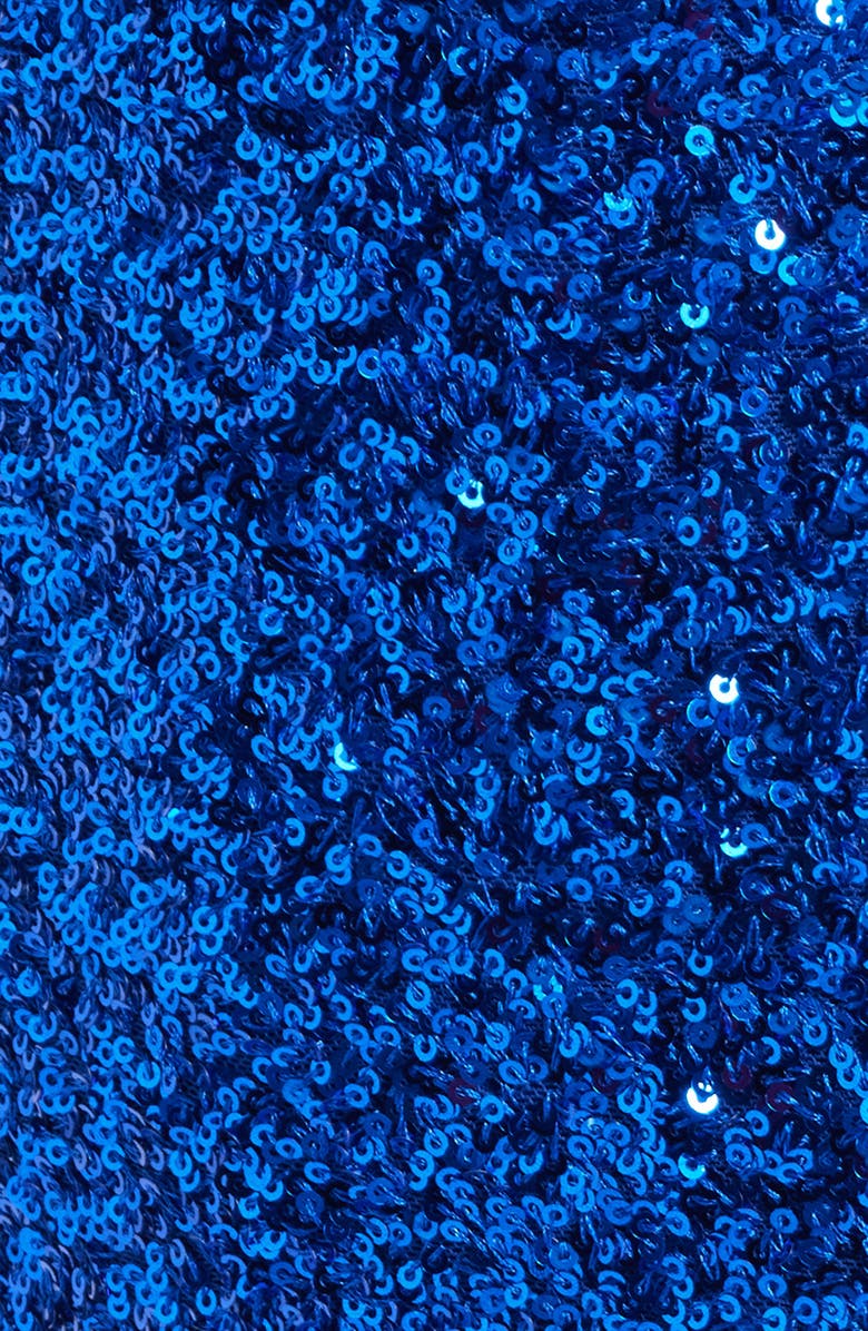 Emerald Sundae Sequin Bubble Hem Minidress, Alternate, color, Royal