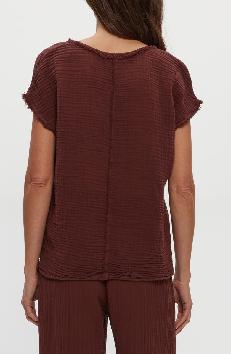 Michael Stars Draya V-Neck T-Shirt, Alternate, color, Espresso