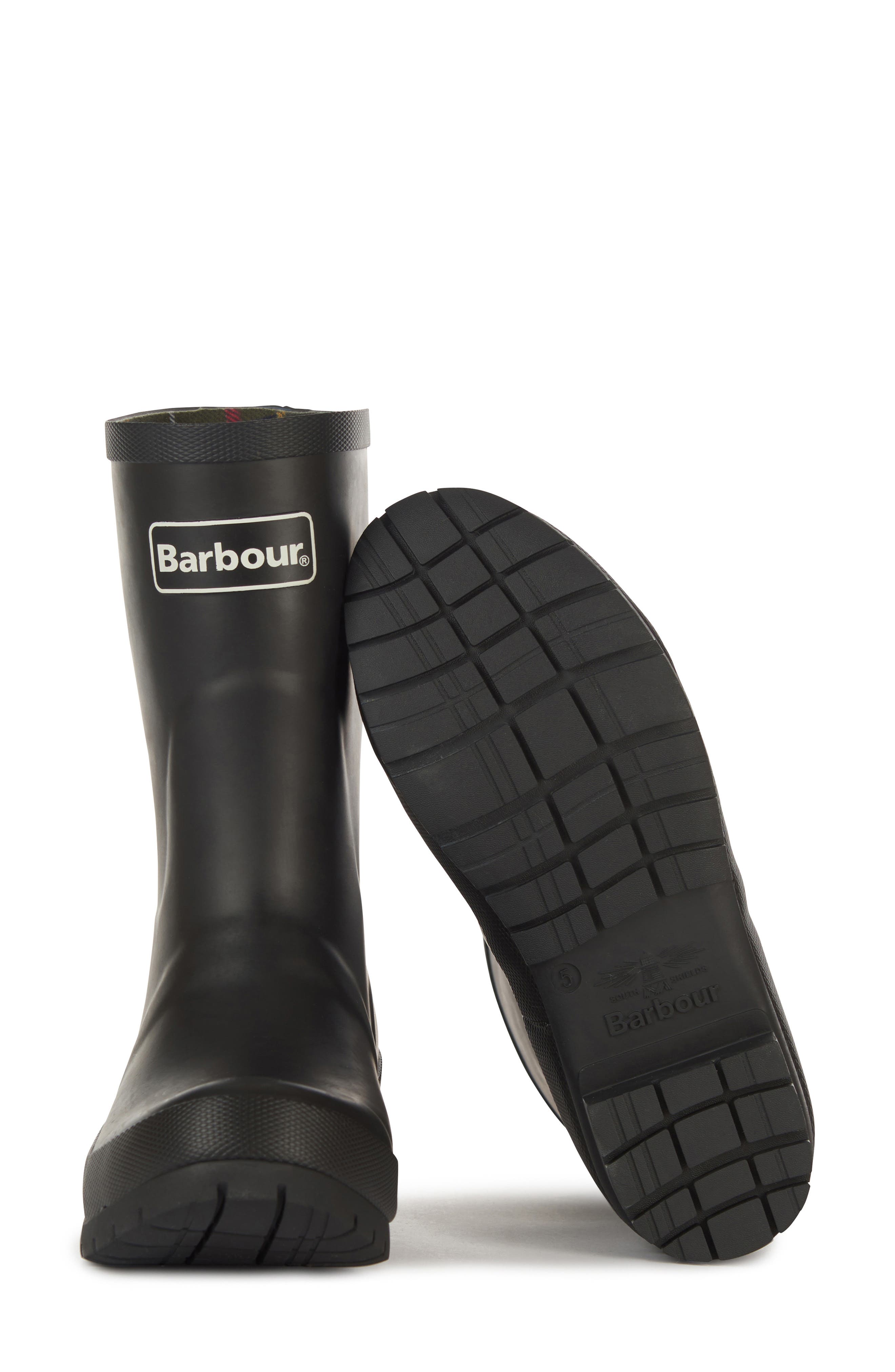 Barbour Banbury Rain Boot, Alternate, color, Black