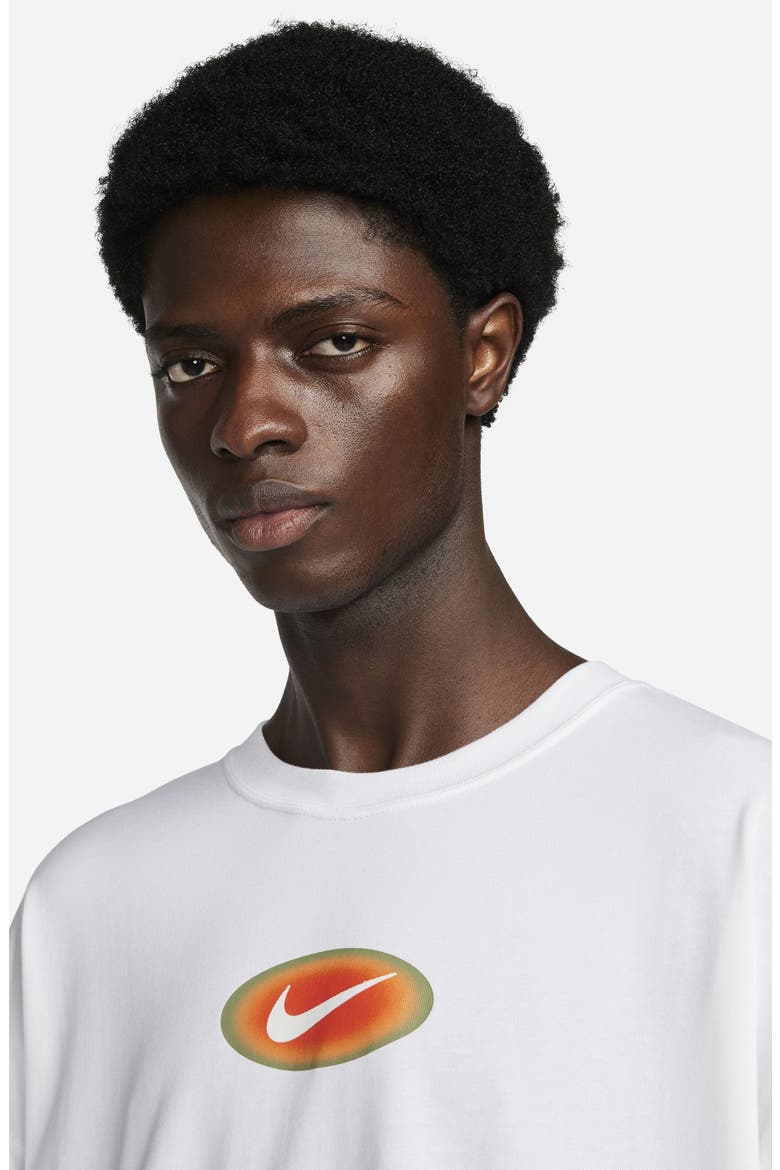 Sportswear Oversize Long Sleeve Graphic T-Shirt, Alternate, color, WHITE