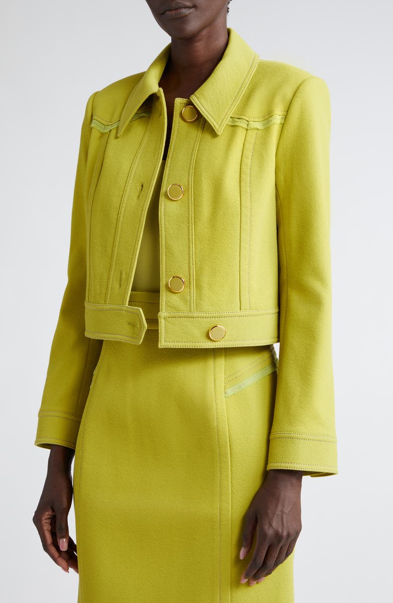 ST. JOHN Tailored Wool Blend Jacket, Alternate, color,