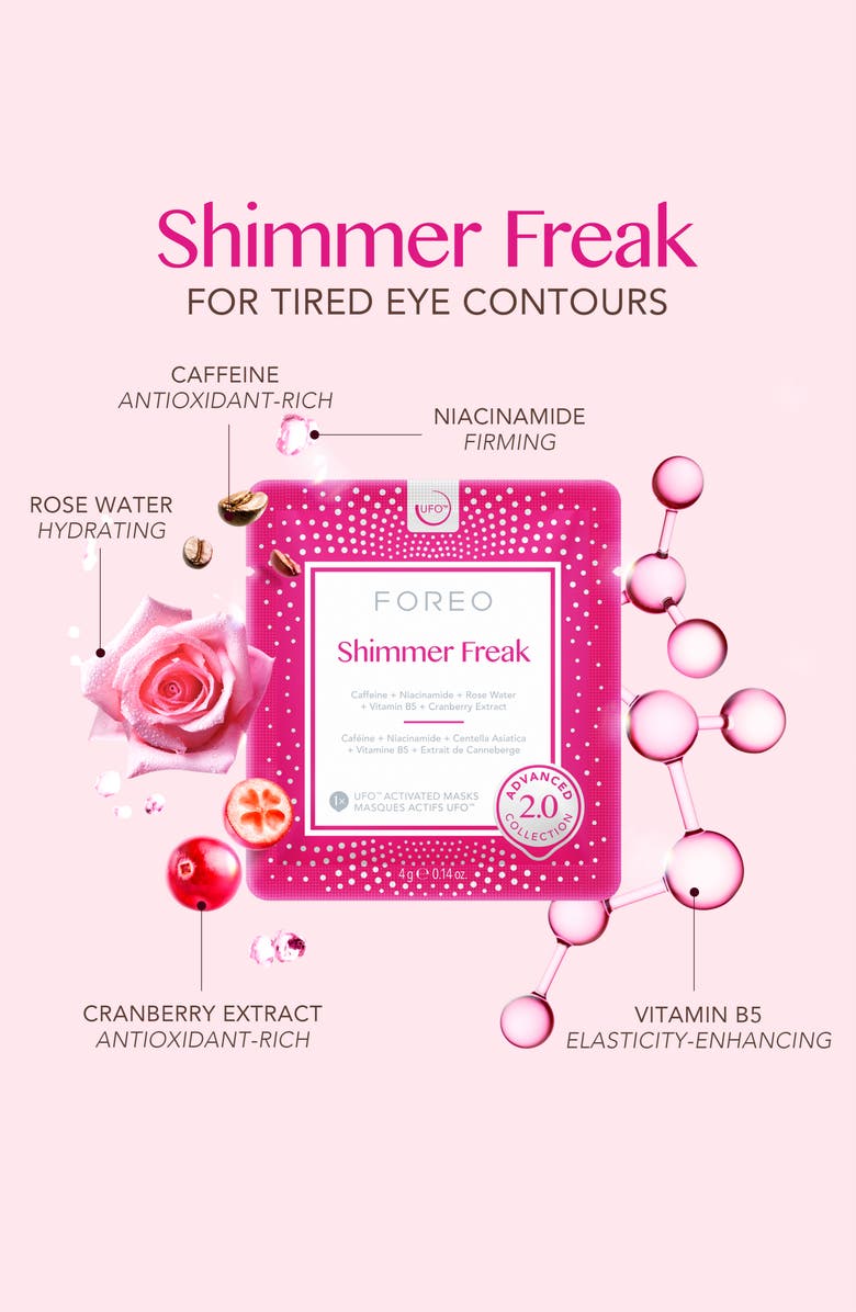 FOREO UFO Masks Shimmer Freak 2.0 x6, Alternate, color, 