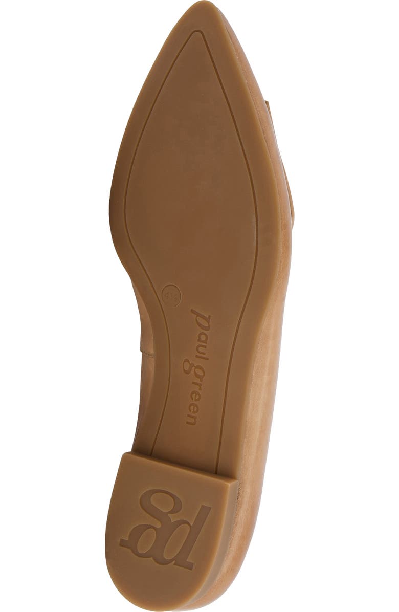 Paul Green Teddy Pointed Toe Flat, Alternate, color, Alpaca Leather