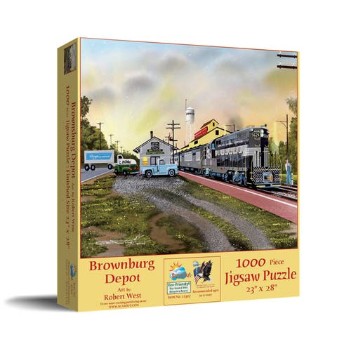 Brownsburg Depot 1000 piece Jigsaw Puzzle for Adults