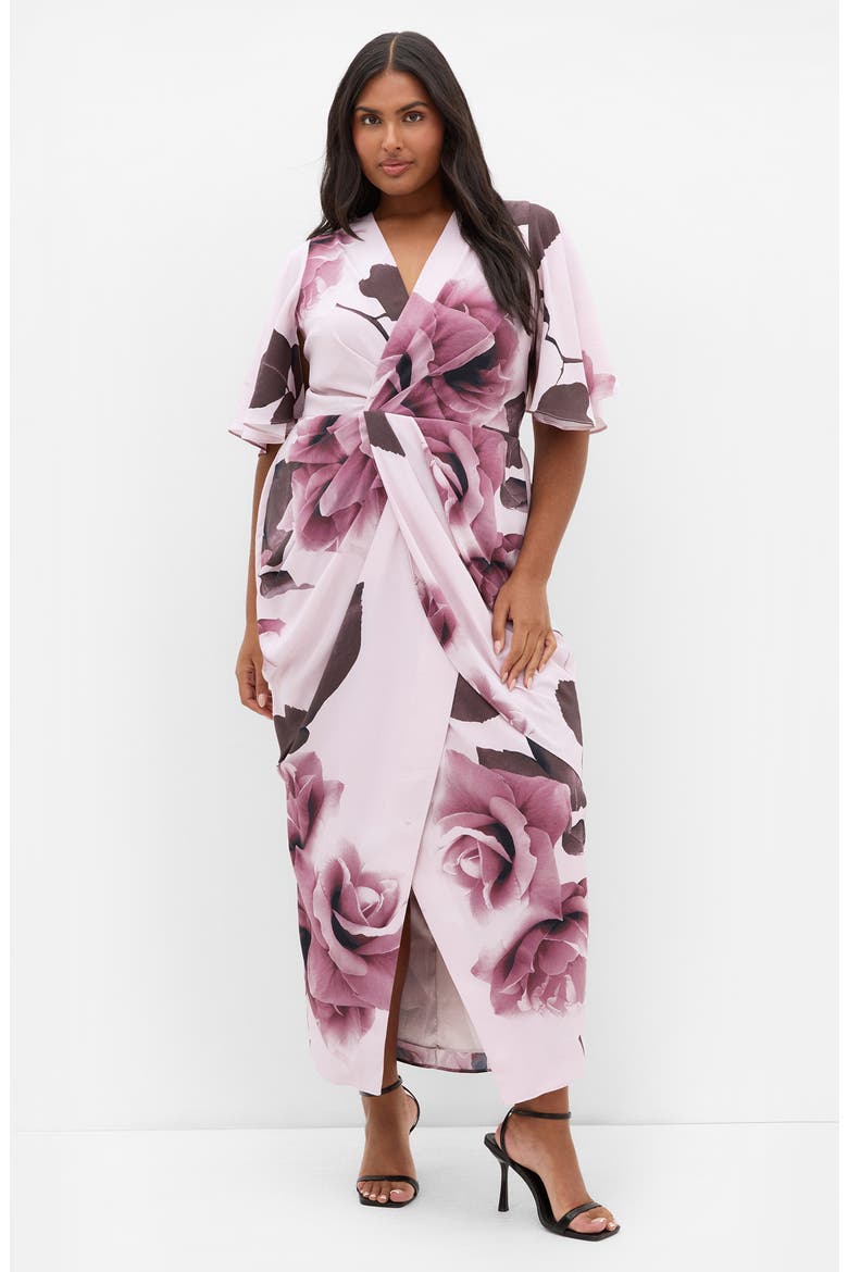 Braelynn Floral Print Maxi Dress, Alternate, color, ROMANTIC BLOOM