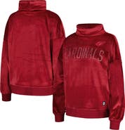 DKNY SPORT Women's DKNY Sport Cardinal Arizona Cardinals Deliliah Rhinestone Funnel Neck Pullover Sweatshirt