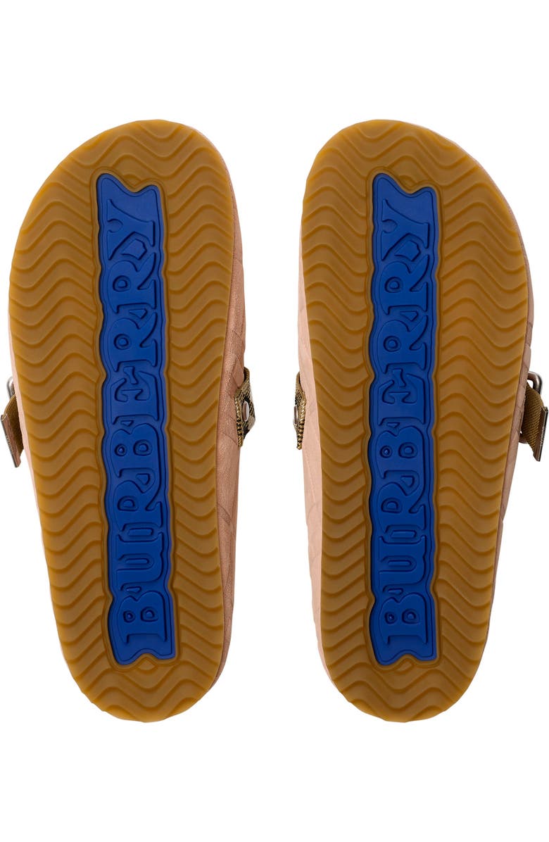 Burberry Check Suede Urchin Clogs, Alternate, color,