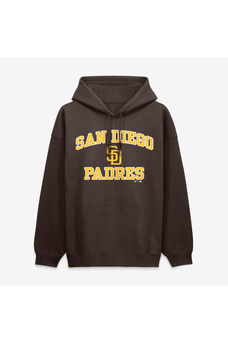 Men's Logo Athletic Brown San Diego Padres Heart & Soul Hoodie, Main, color, Brown