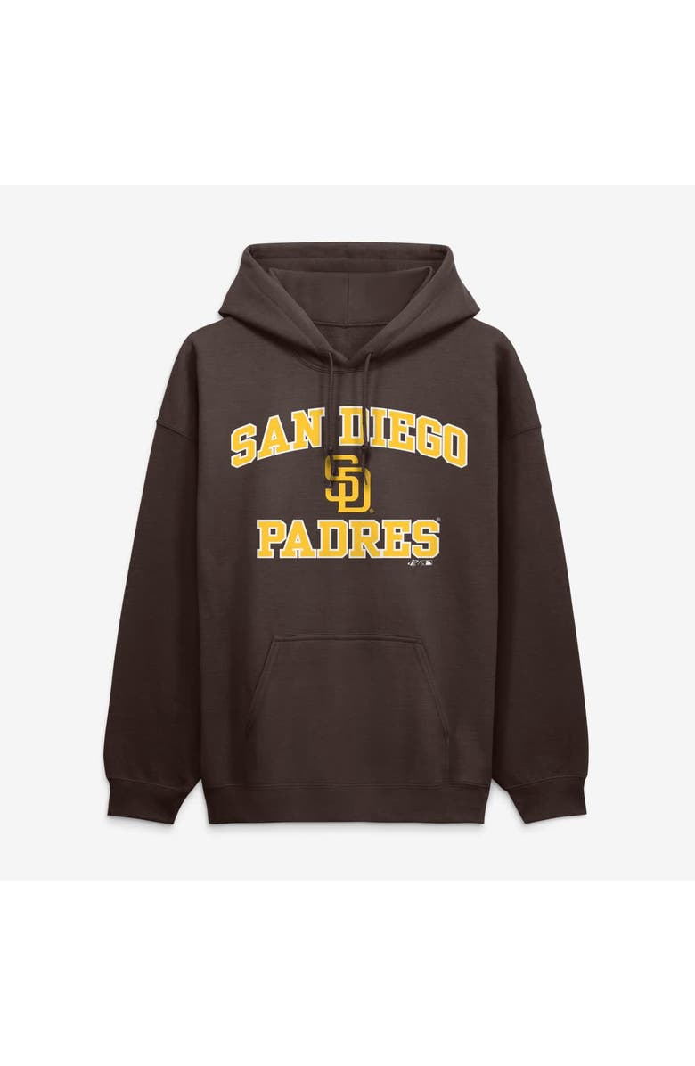 Logo Athletic Men's Logo Athletic Brown San Diego Padres Heart & Soul Hoodie, Main, color, Brown