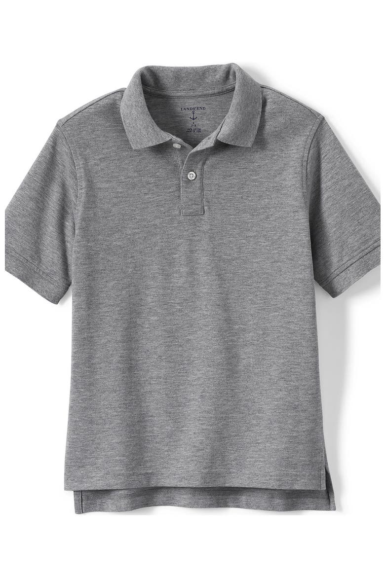 School Uniform Kids Short Sleeve Mesh Polo Shirt, Alternate, color, Gray Heather