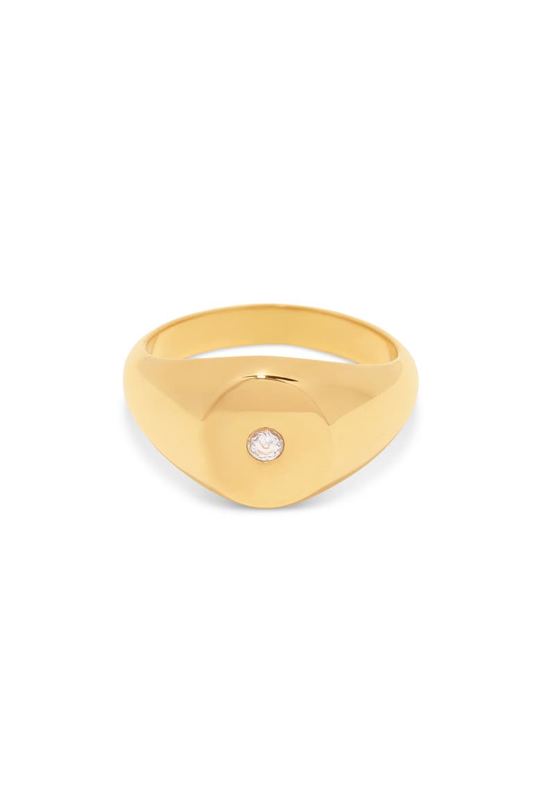 Cecilia Signet Ring, Alternate, color, GOLD