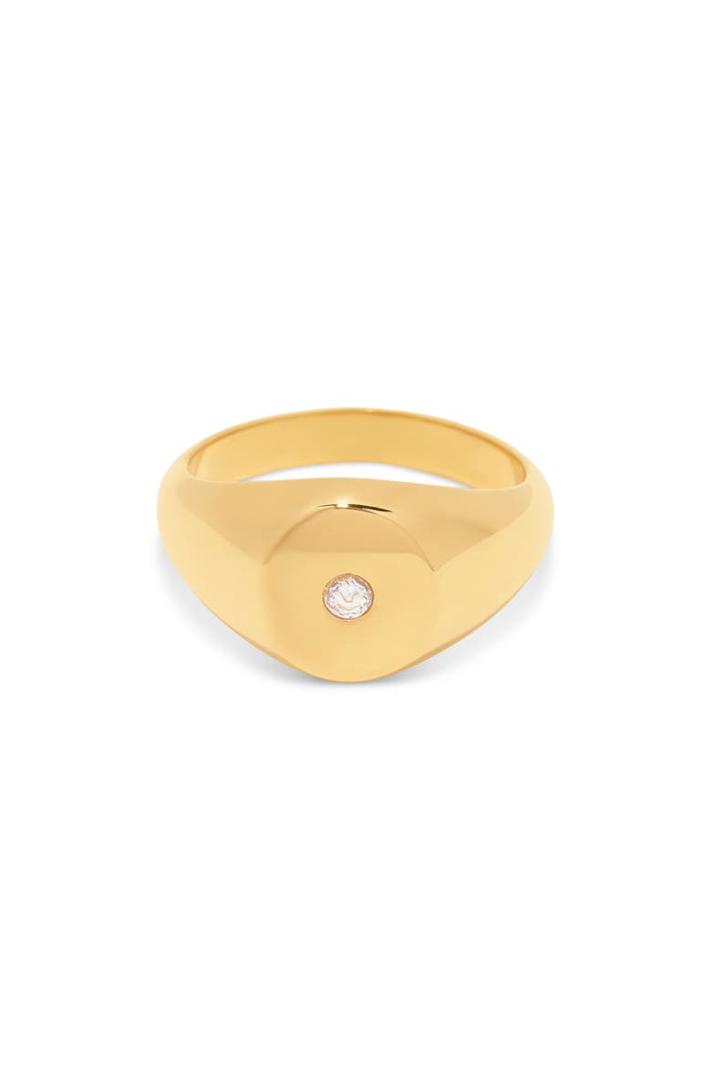 Brook and York Cecilia Signet Ring, Alternate, color, Gold