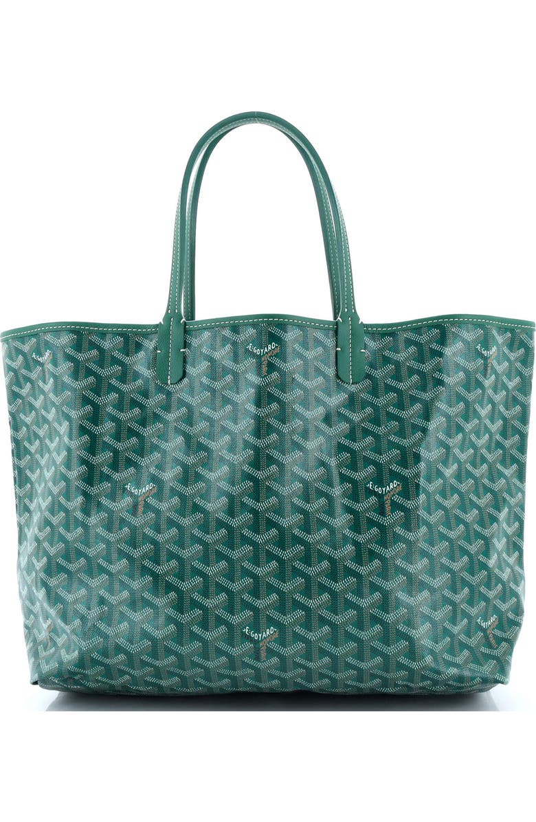 Pre-Owned Goyard Saint Louis Tote Coated Canvas PM, Main, color, Green