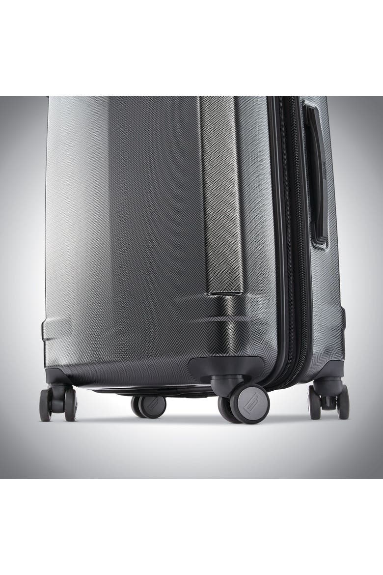 Century Deluxe Carry-On Expandable Spinner 22", Alternate, color, Black/Gunmetal