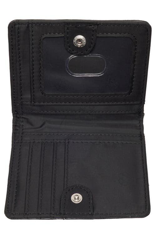 Mundi Small Leather Goods Quilted Bifold Wallet In Black