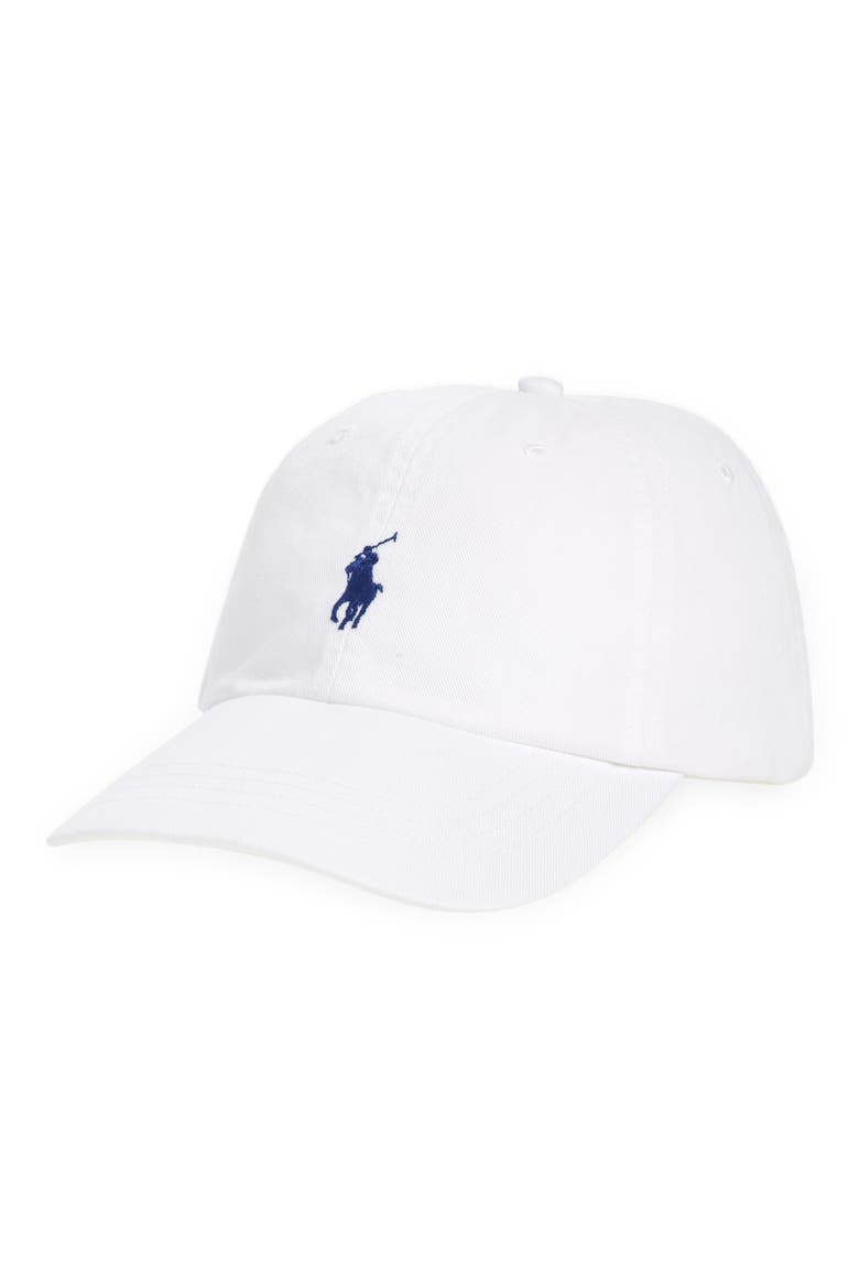 Classic Sport Baseball Cap, Main, color, WHITE/ MARLIN BLUE