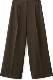 MANGO Pleated Wide Leg Pants