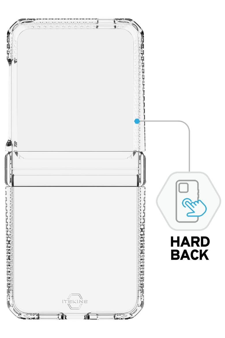 Hybrid_R Clear Hinge Case for Samsung Galaxy Z Flip6, Alternate, color, Clear