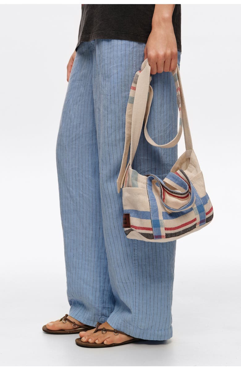 Bimba y Lola Mini Linen Crossbody Bag, Alternate, color,