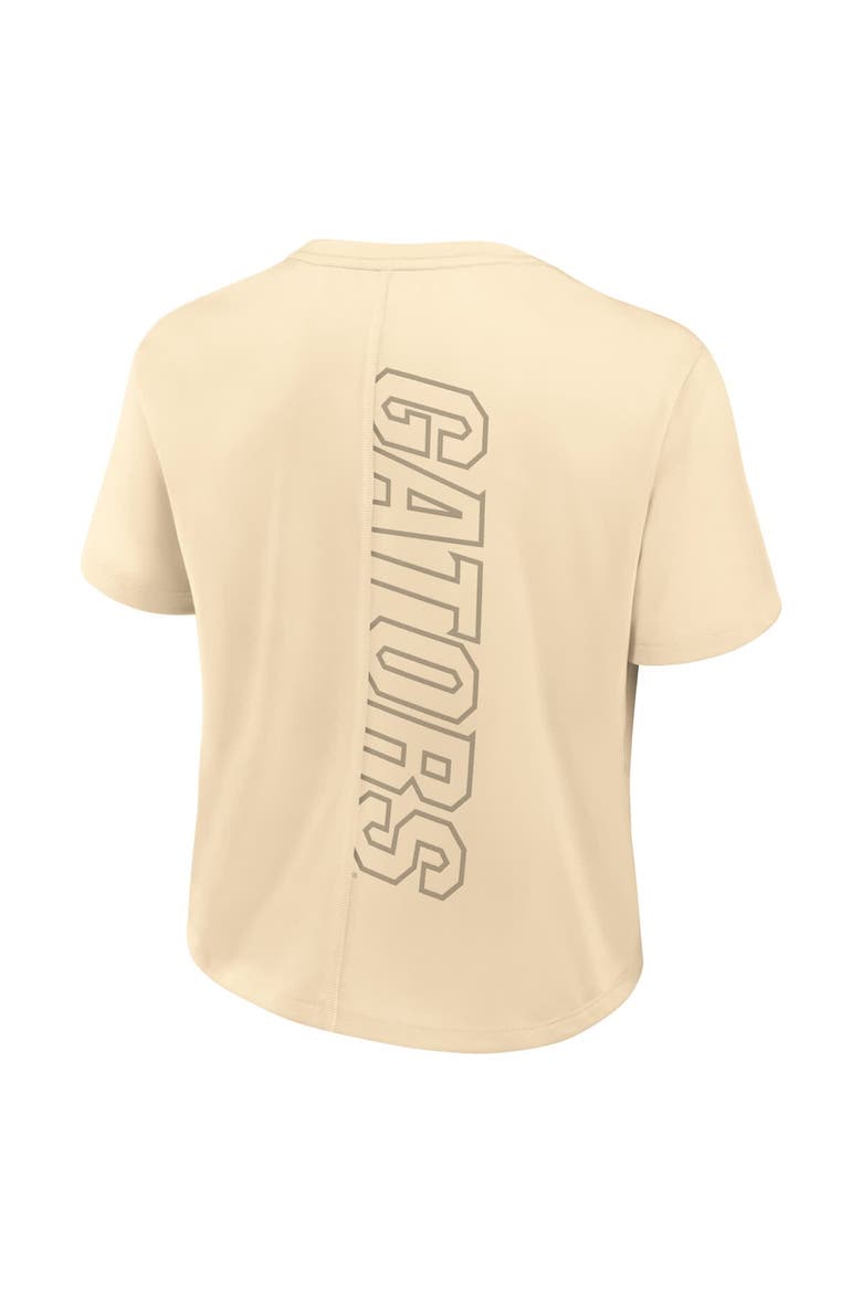 Women's Nike Tan Florida Gators Performance Cropped T-Shirt, Alternate, color, Tan