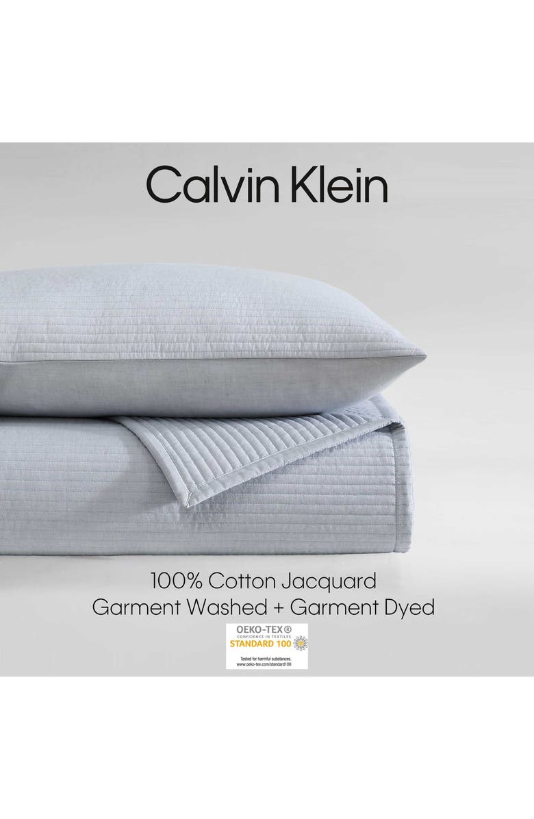 Calvin Klein Mini Channel Stitch Queen Quilt & Shams Set, Alternate, color,