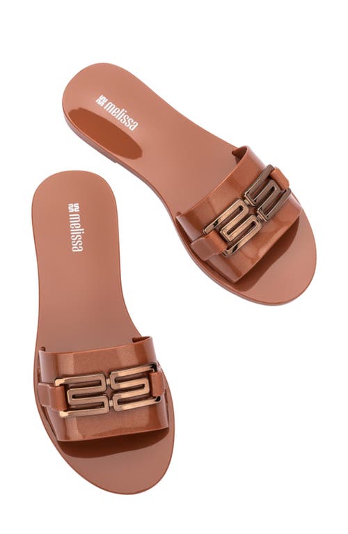 Melissa Babe Slide Sandal In Brown