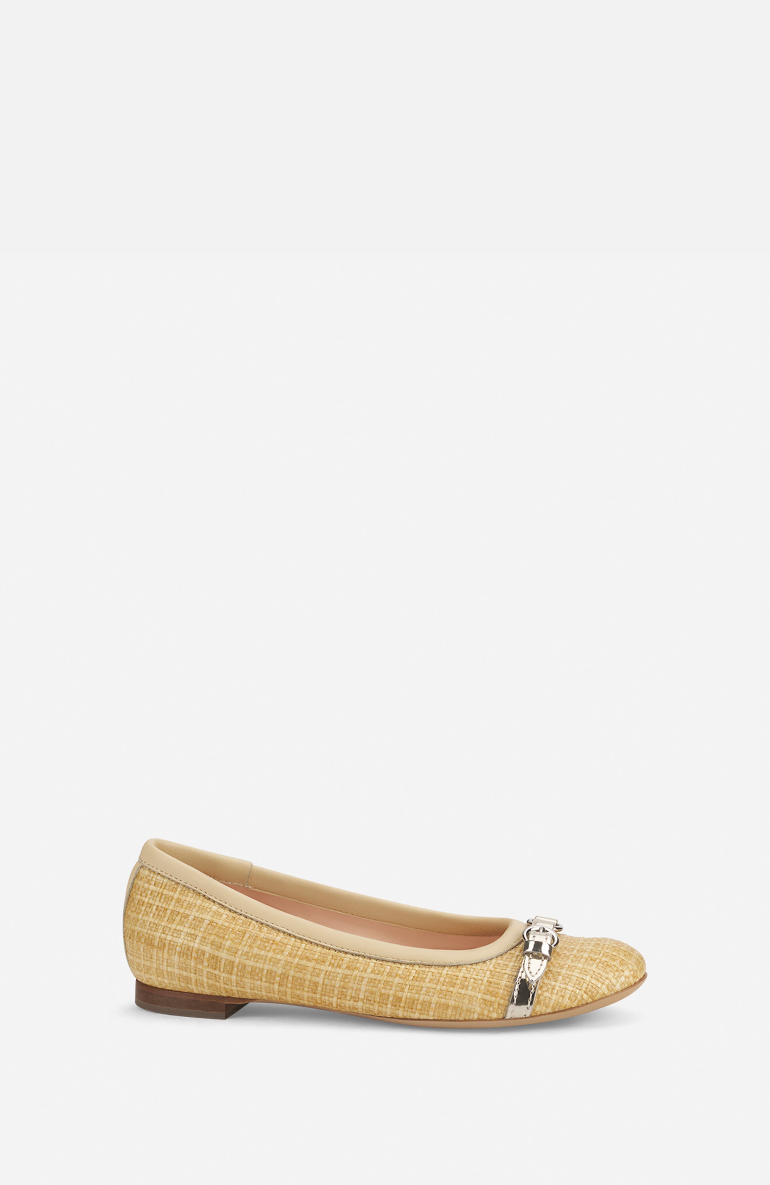 AGL Mae Cap Toe Ballet Flat, Main, color, Light Beige
