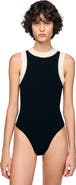 SANDRO Two-tone knit bodysuit