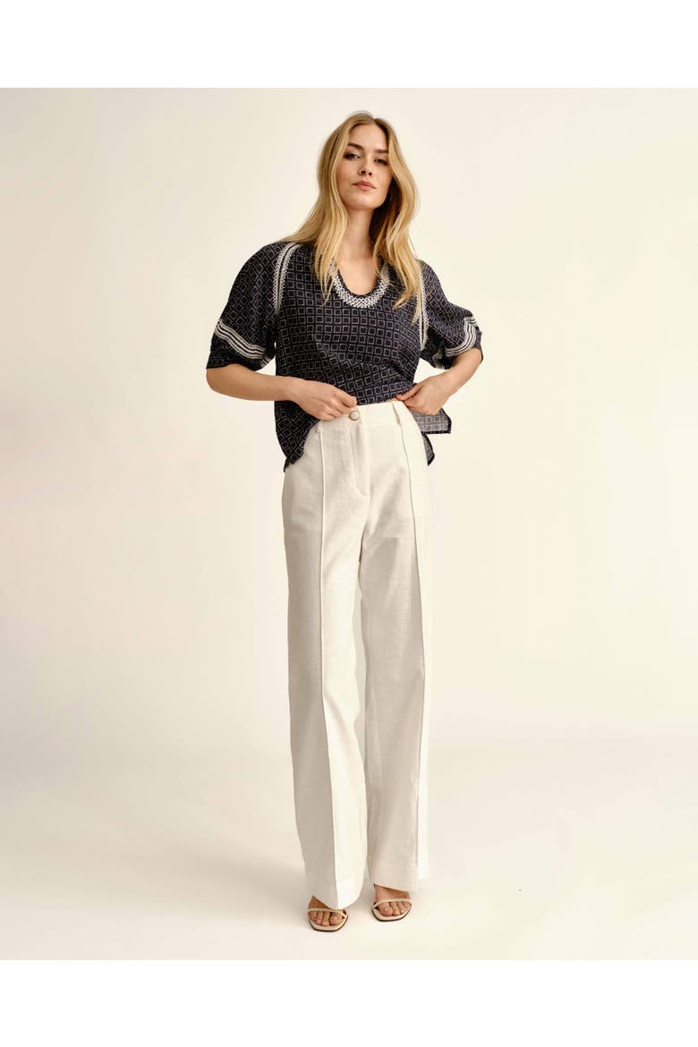 Beverly Linen Pant, Alternate, color, Soft White