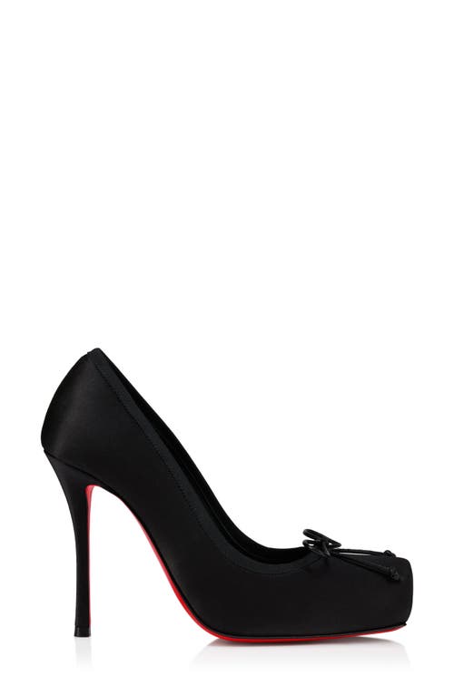 Christian Louboutin Cassia Nodo Leather Pumps 100 In Black