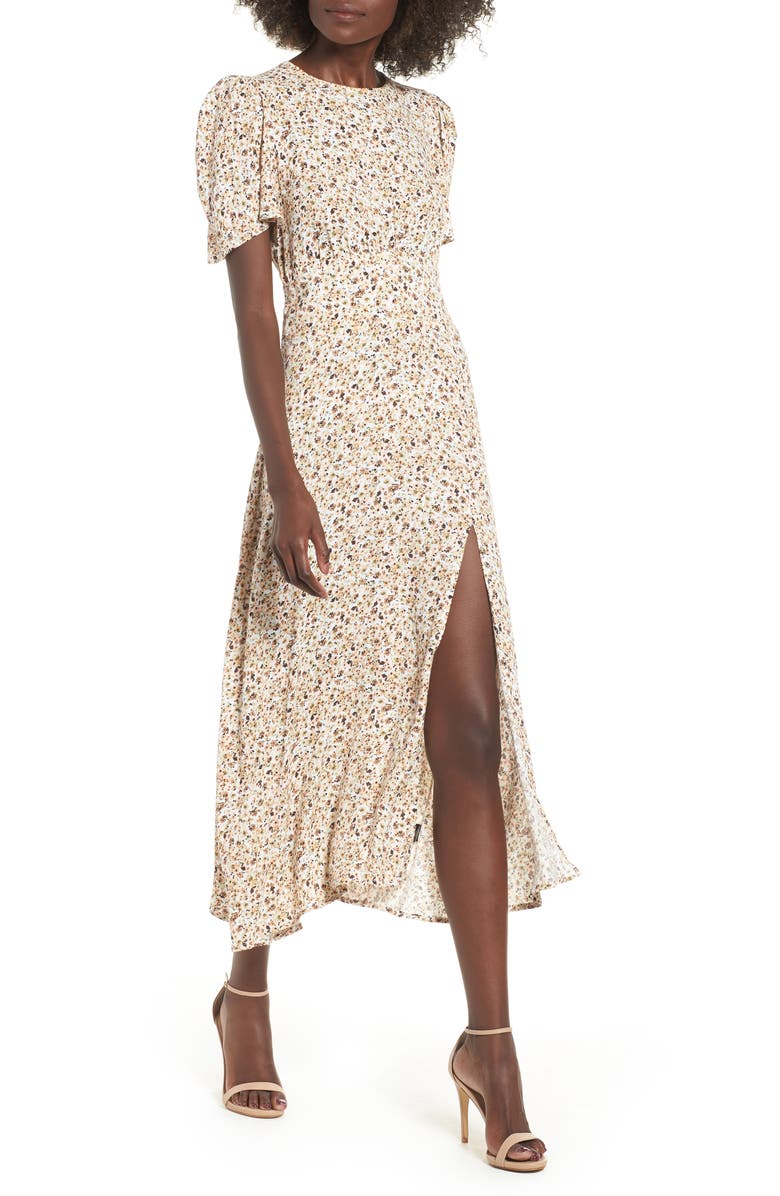 AFRM Lala Midi Dress, Main, color, 