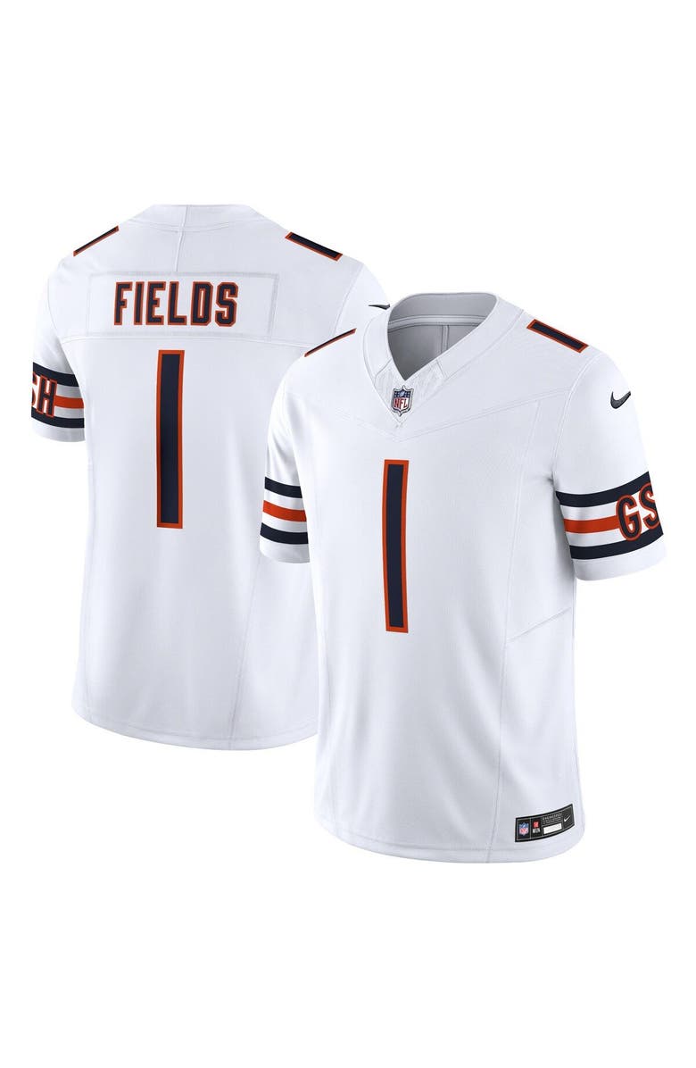Nike Men's Nike Justin Fields White Chicago Bears Vapor F.U.S.E. Limited Jersey, Main, color, 