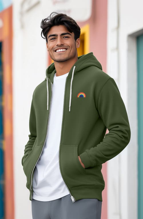 DALIX DALIX RAINBOW ZIP HOODIE 