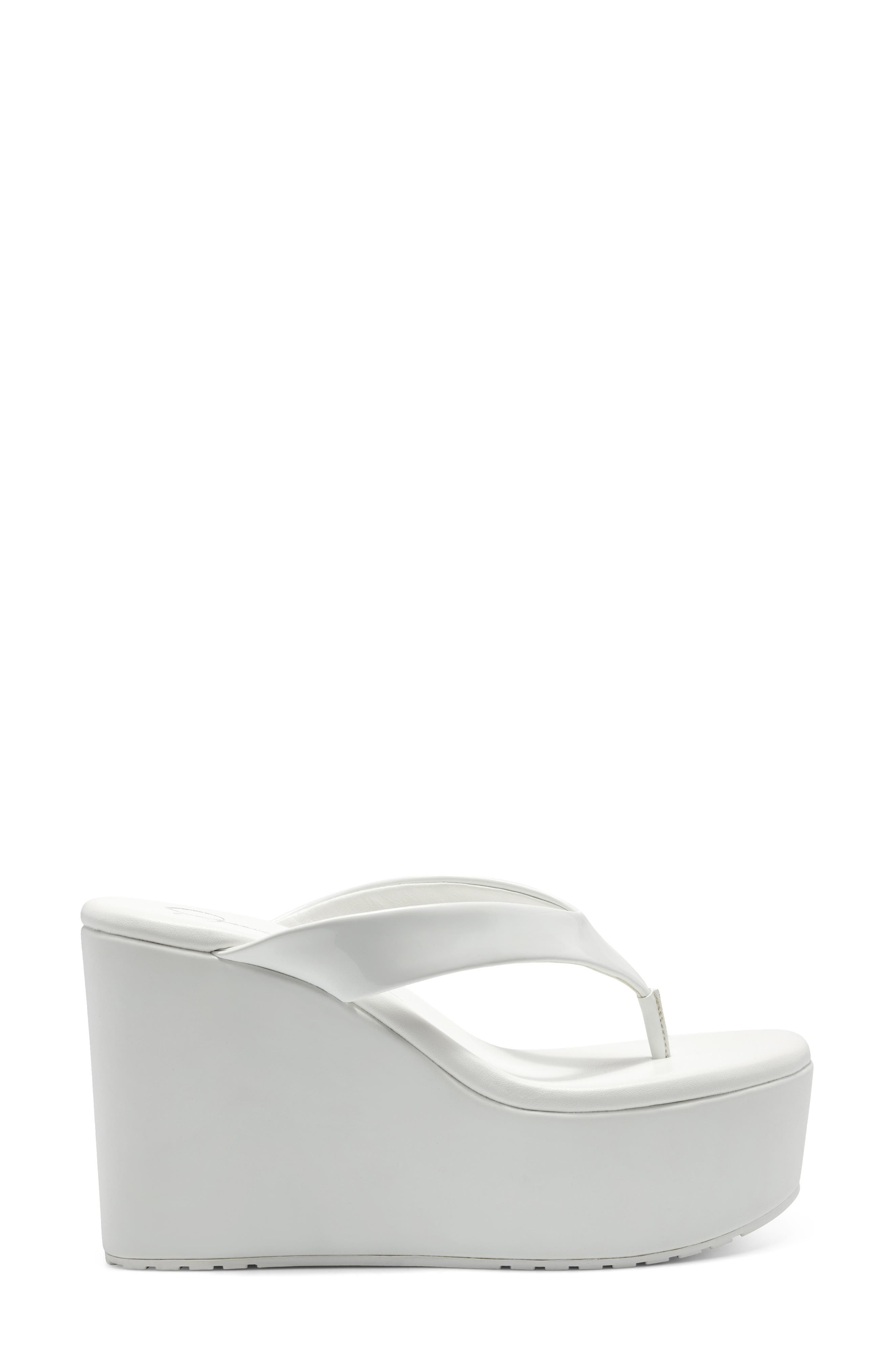 Stilla Platform Wedge Flip Flop, Alternate, color, WHITE