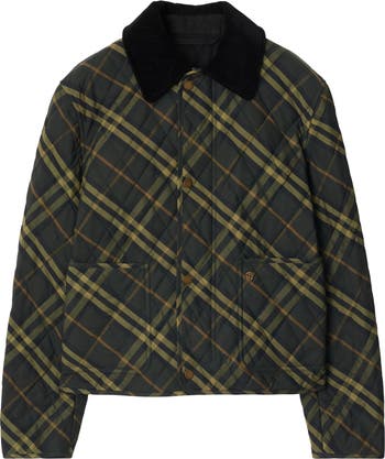 【関税&送料込】Burberry Cropped Check Quilted Barn Jacket Burberry Cropped Check Quilted Barn Jacket | Nordstrom